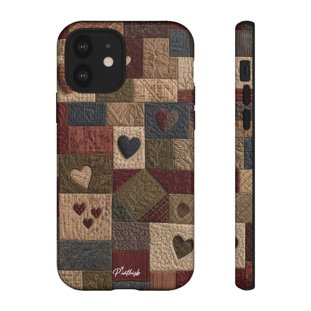 Patchwork Hearts Phone Case