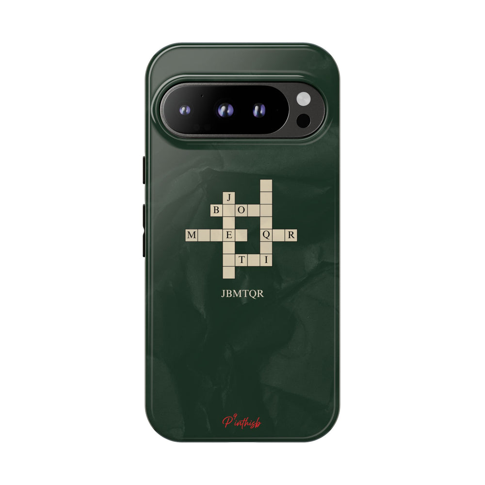 "JBMTQR crossword" Tough Phone Case