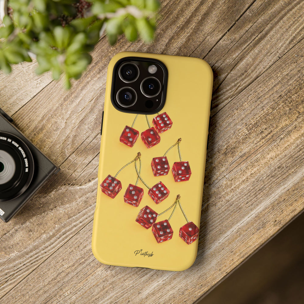 Cherry Dice Tough Phone Case
