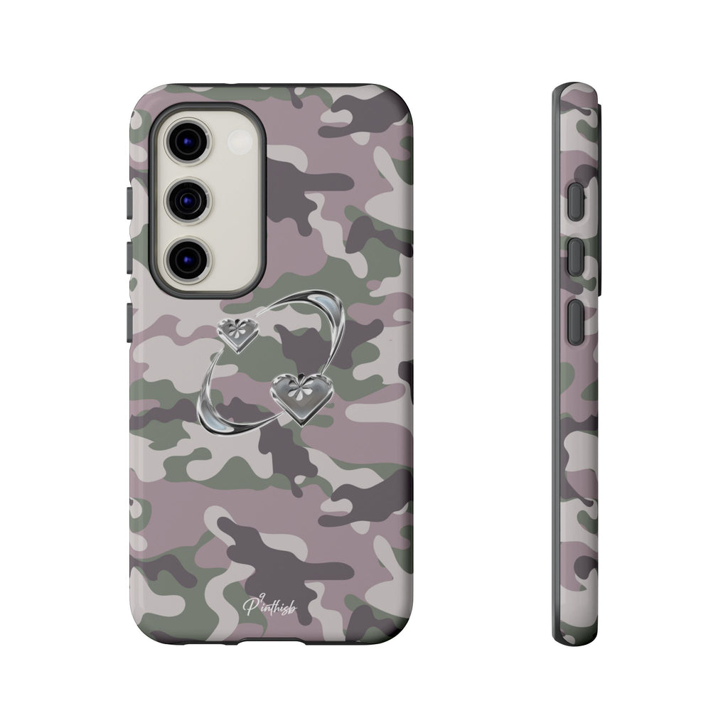 Camouflage Heart Tough Phone Case