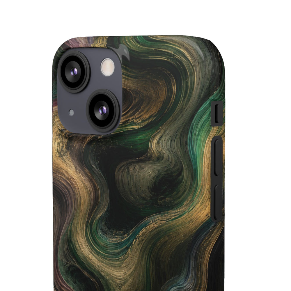 Marbled Forest Snap Phone Case