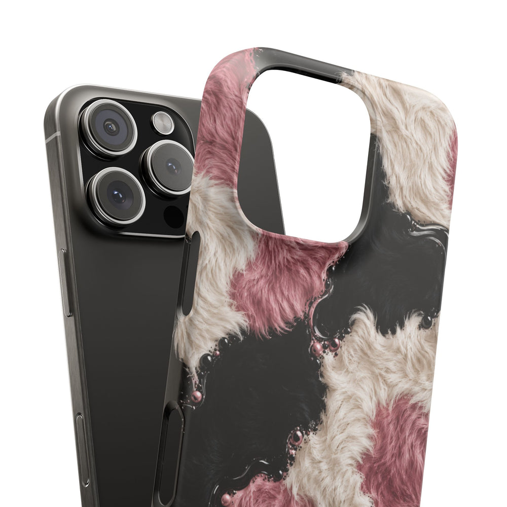 Cow Print Swirl Snap Case