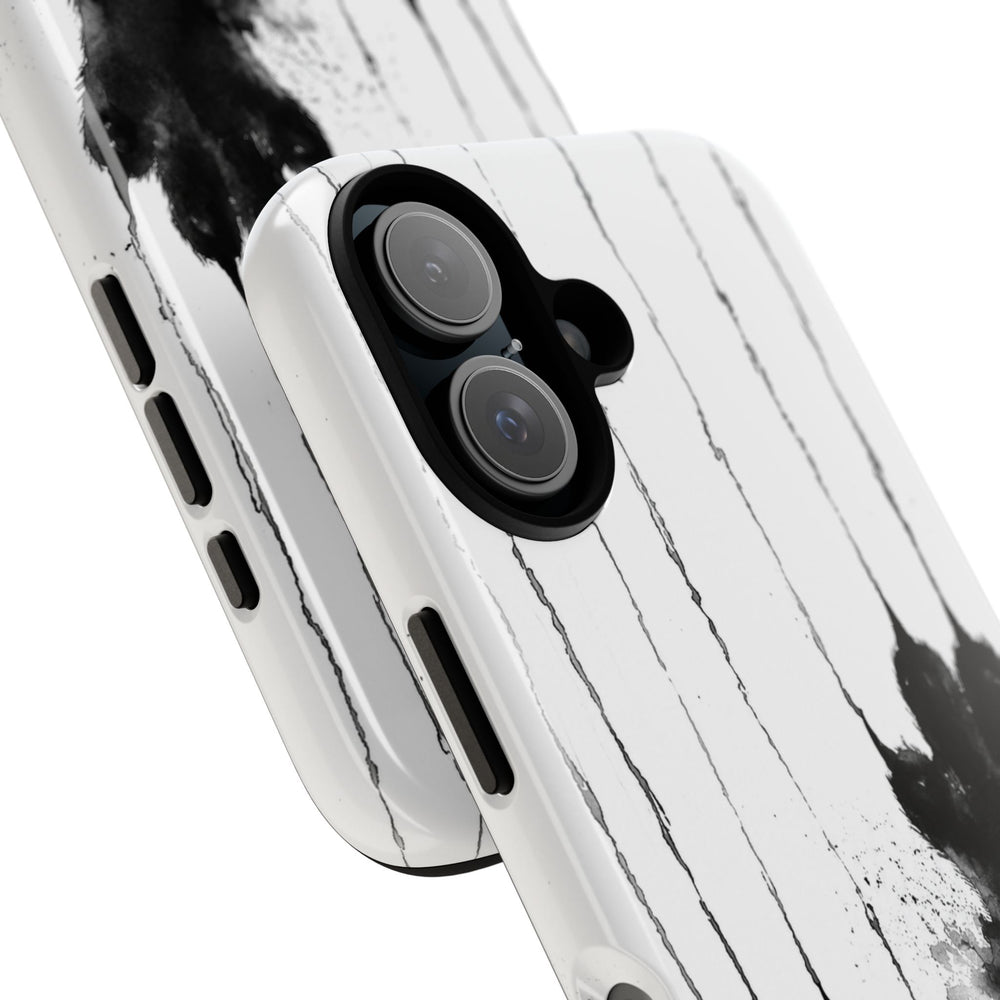 Black Ink Paw Print Tough Case