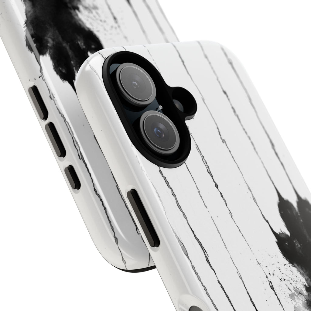 Black Ink Paw Print Tough Case