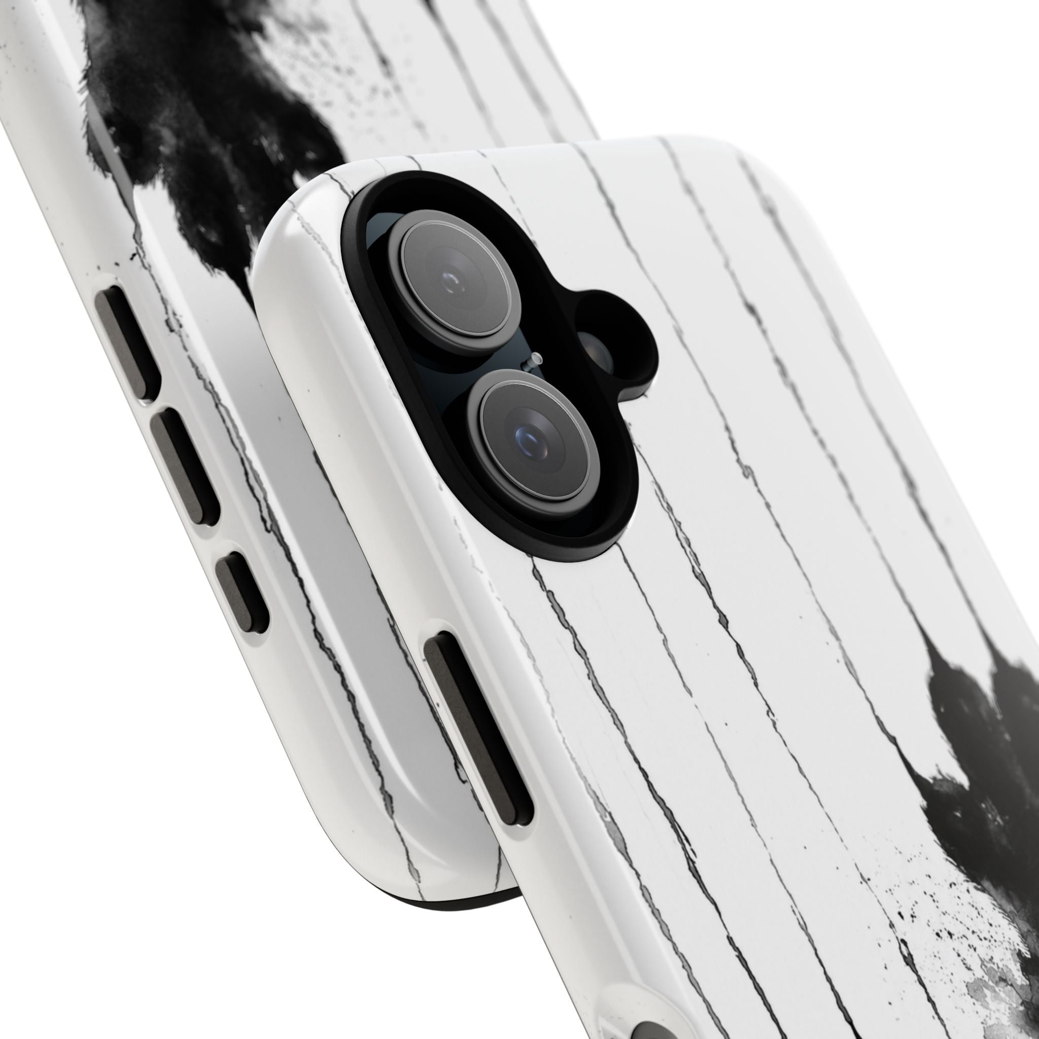 Black Ink Paw Print Tough Case