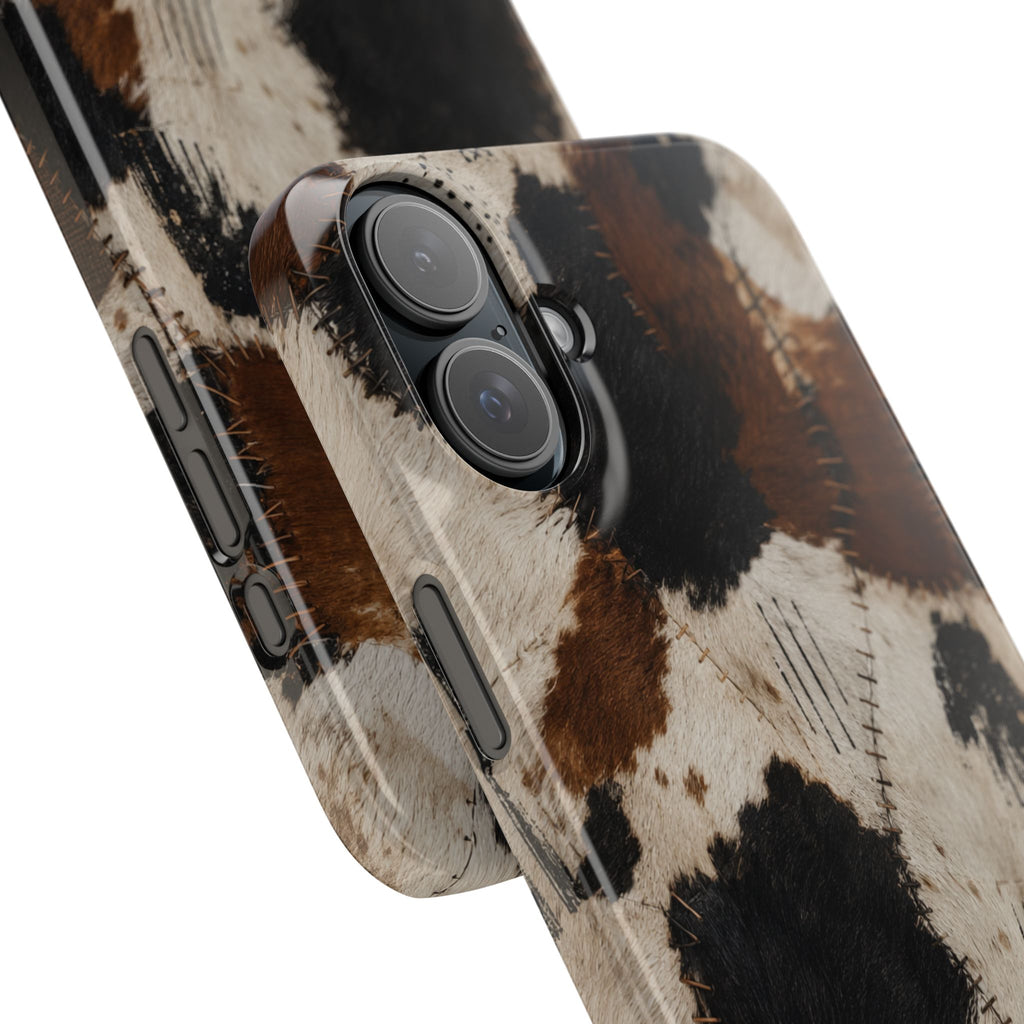 Brown & Black Animal Print Snap Case