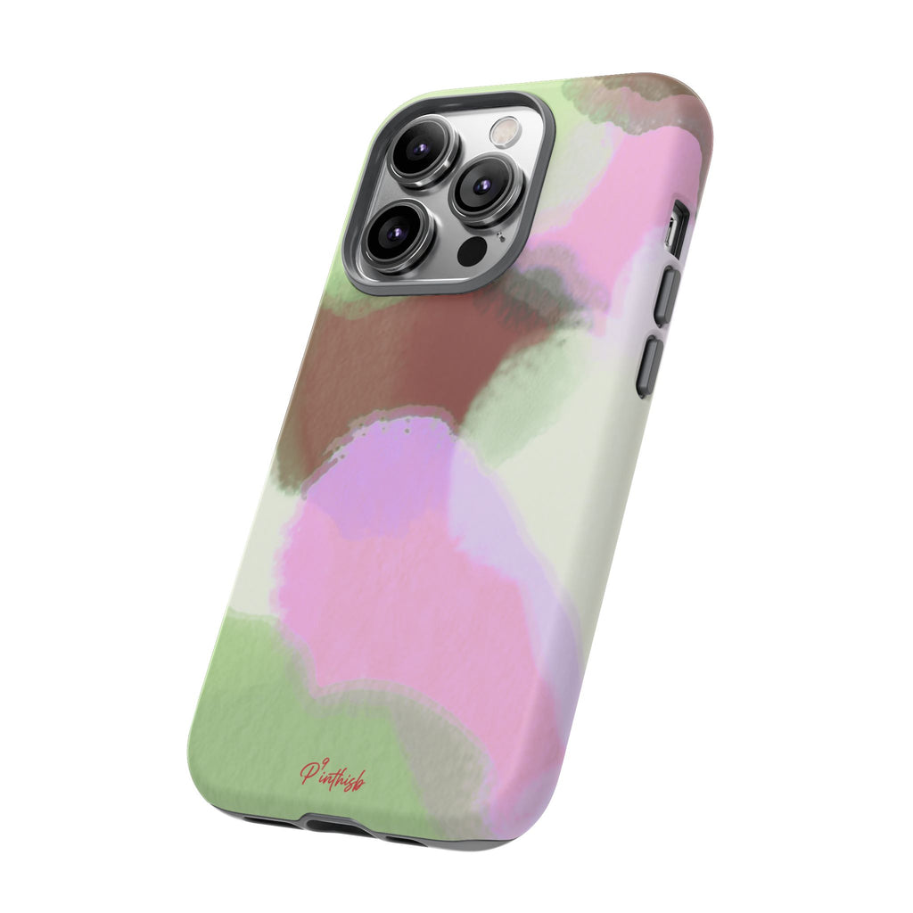 Abstract Pastel Camouflage Tough Phone Case