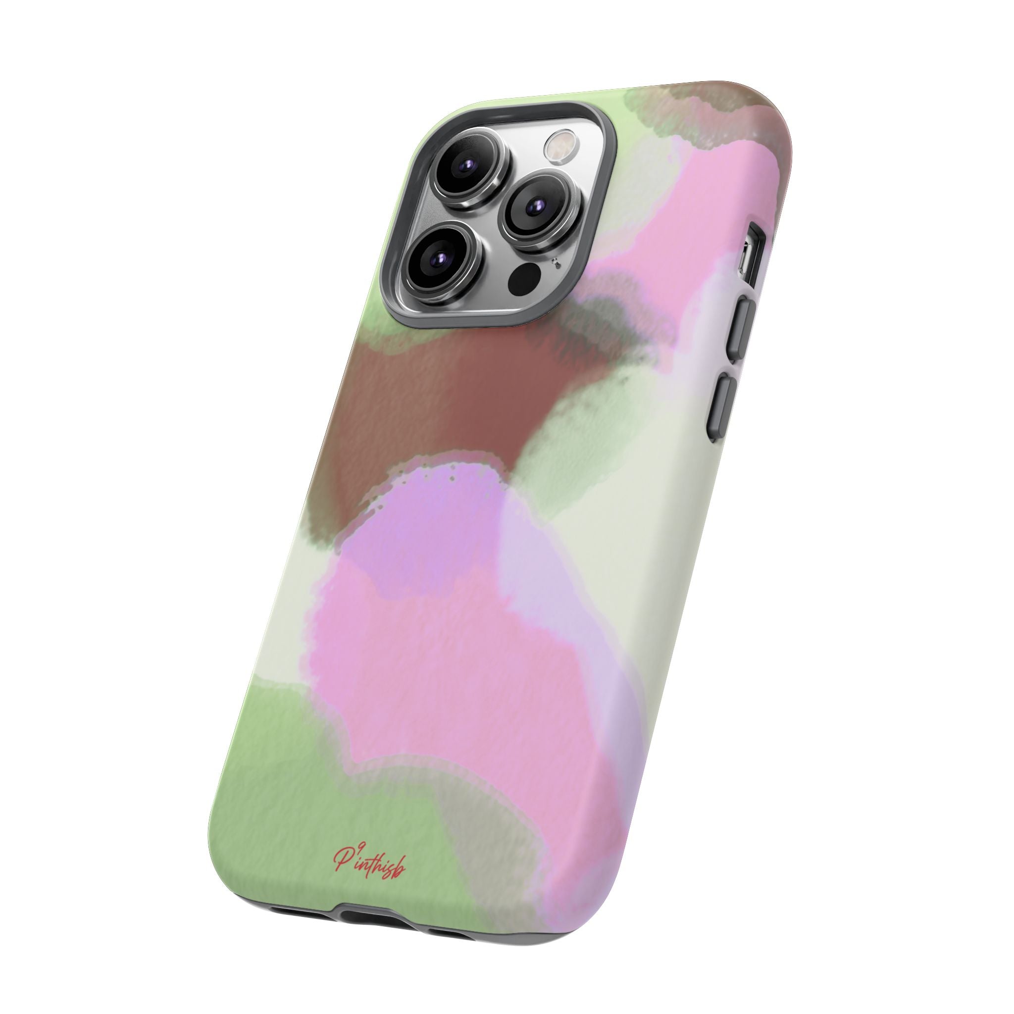 Abstract Pastel Camouflage Tough Phone Case