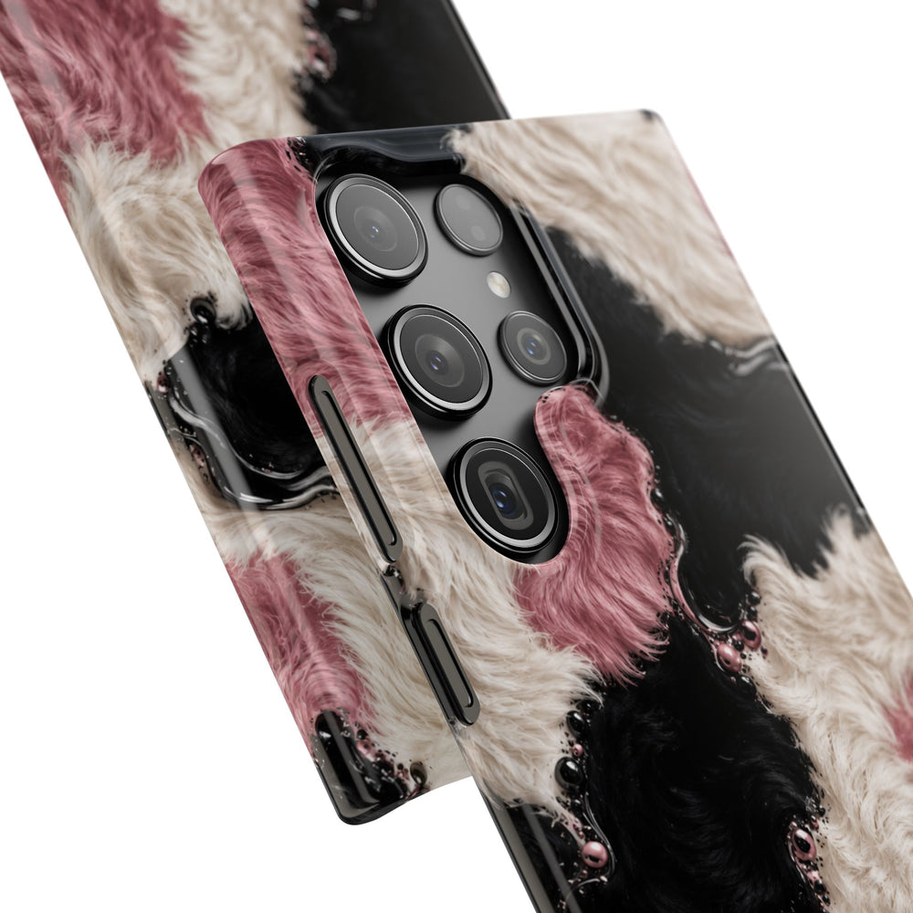 Cow Print Swirl Snap Case