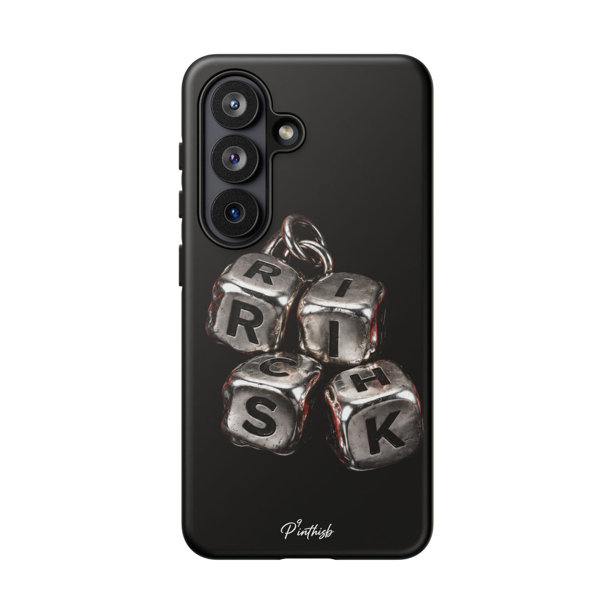 Metallic Dice 'RISK' Phone Case