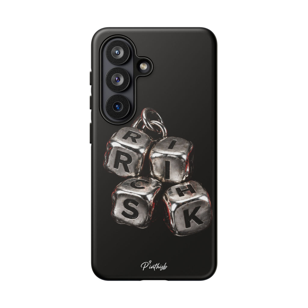 Metallic Dice 'RISK' Phone Case