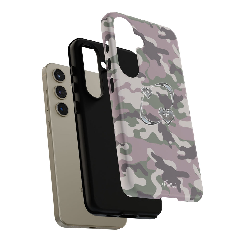 Camouflage Heart Tough Phone Case