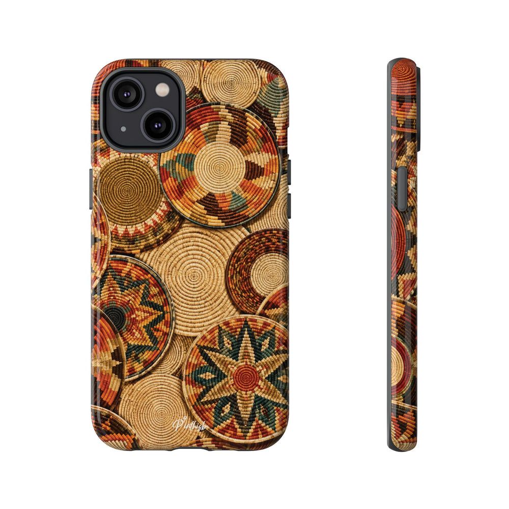 Bohemian Woven Basket Pattern Tough Case