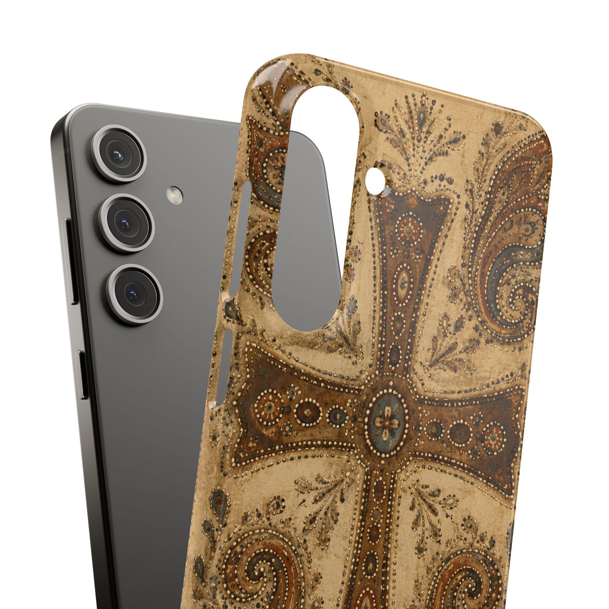 Cross Paisley Snap Case