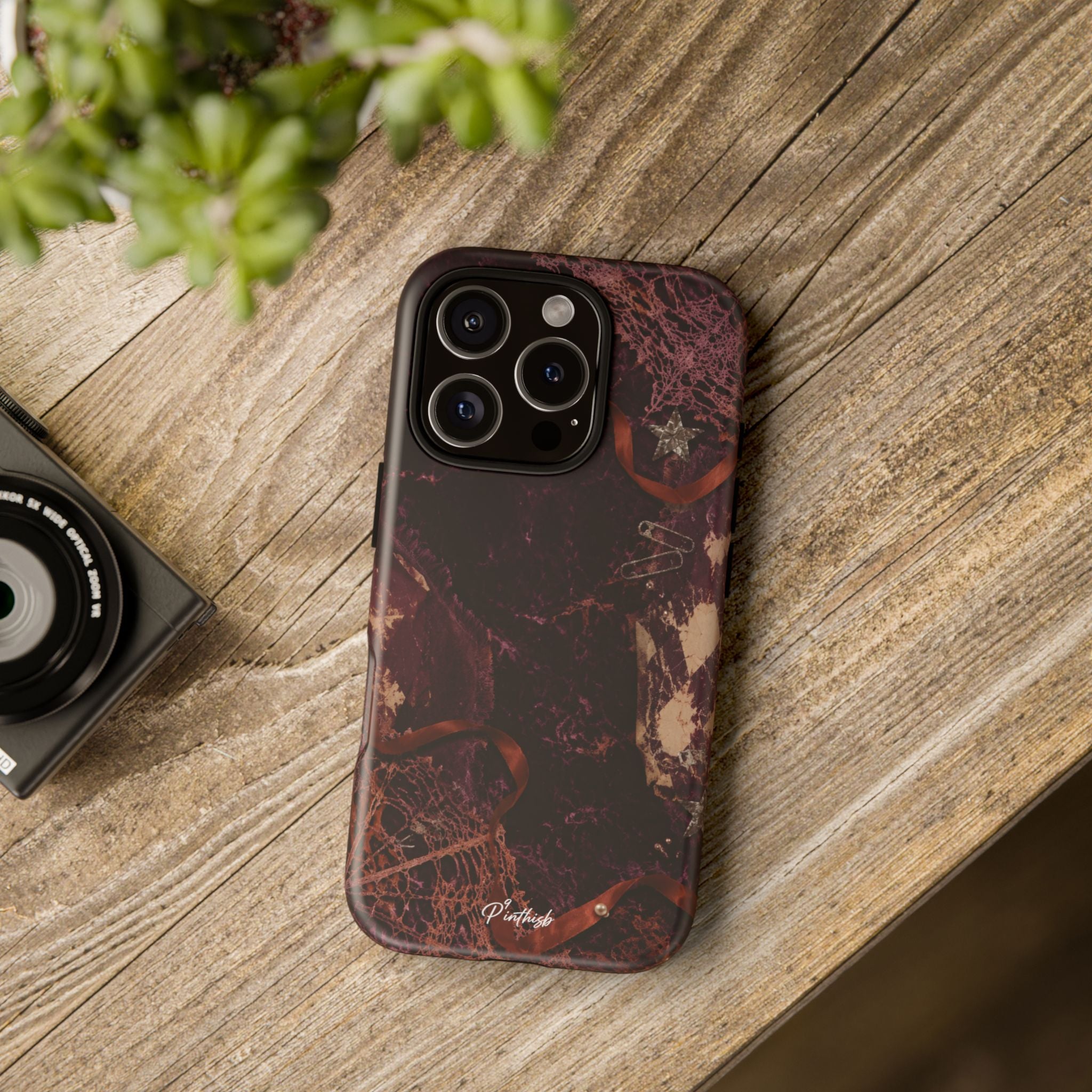 Dark Maroon Vintage Tough Case