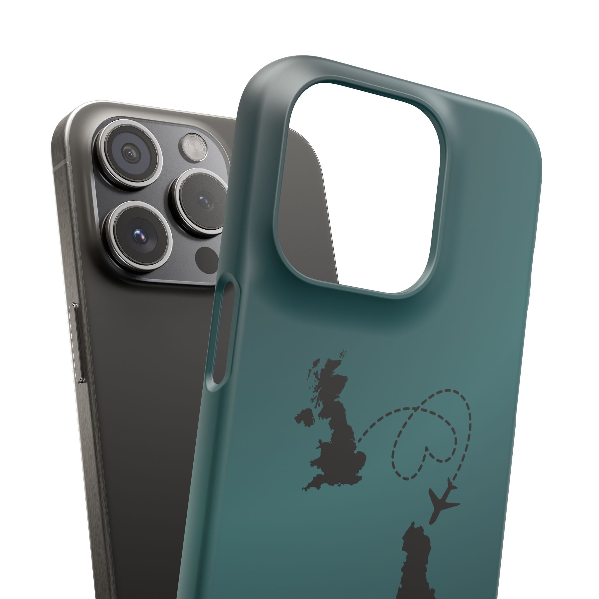 Copy of UK to Albania Pink Snap Phone Case