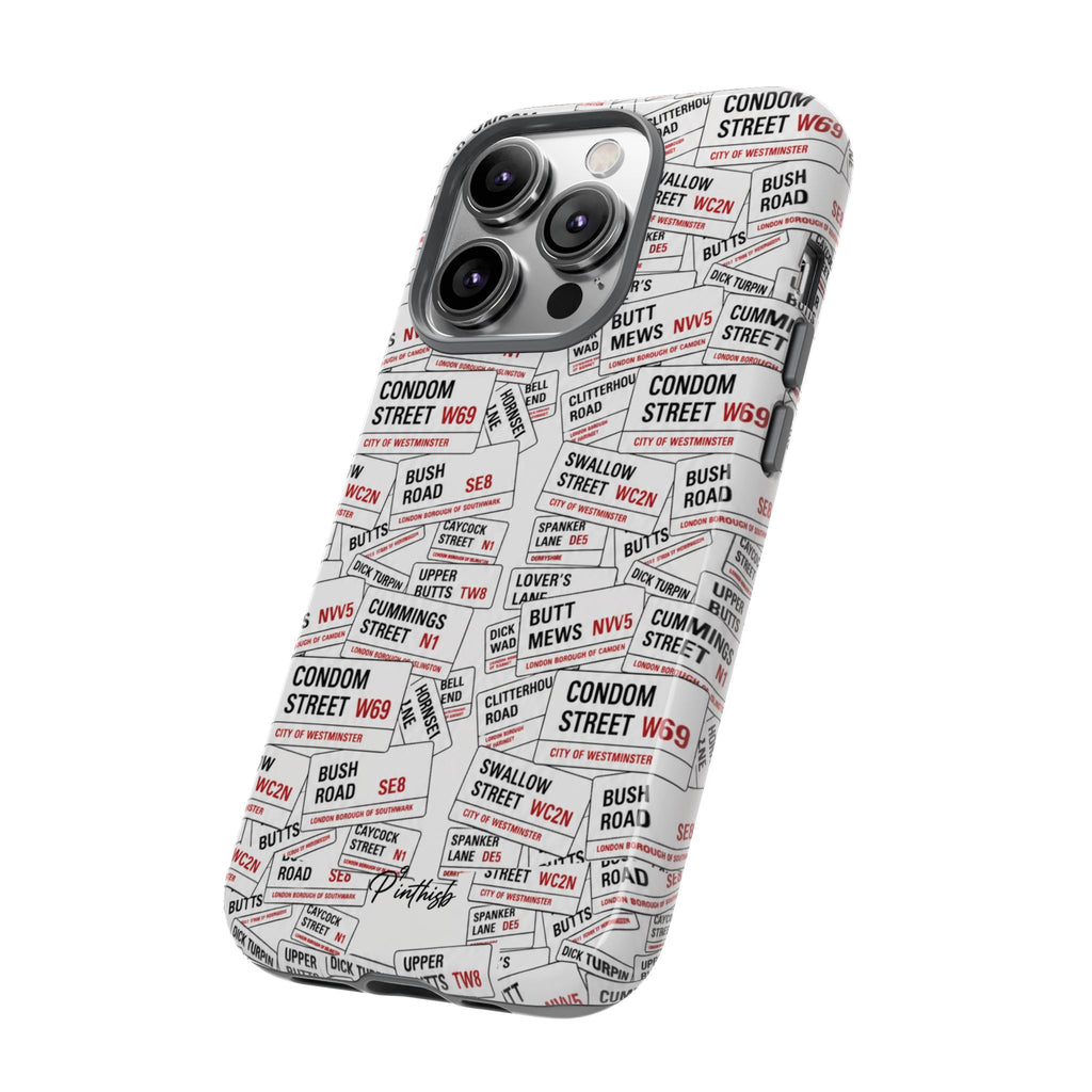 Cheeky London Street Signs Phone Case