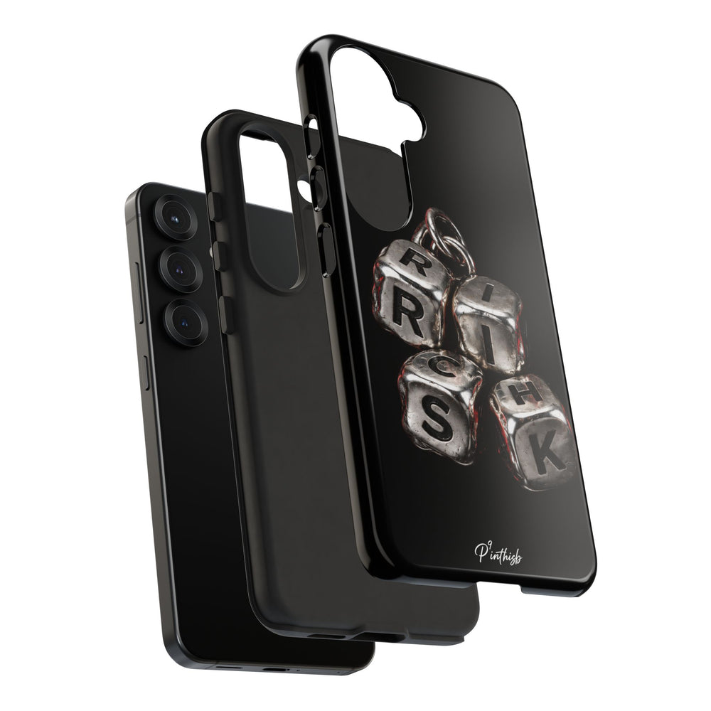 Metallic Dice 'RISK' Phone Case