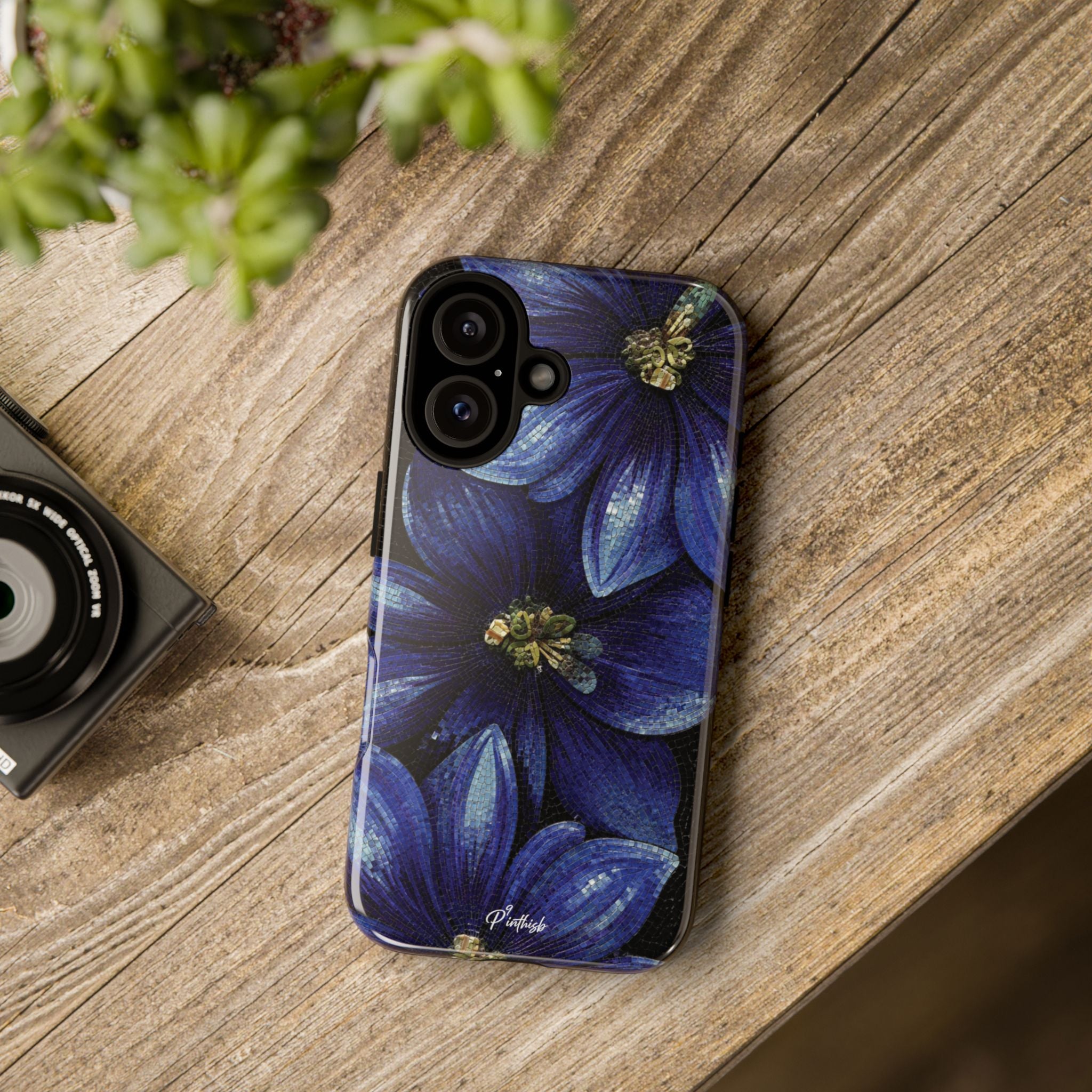 Blue Floral Tough Case