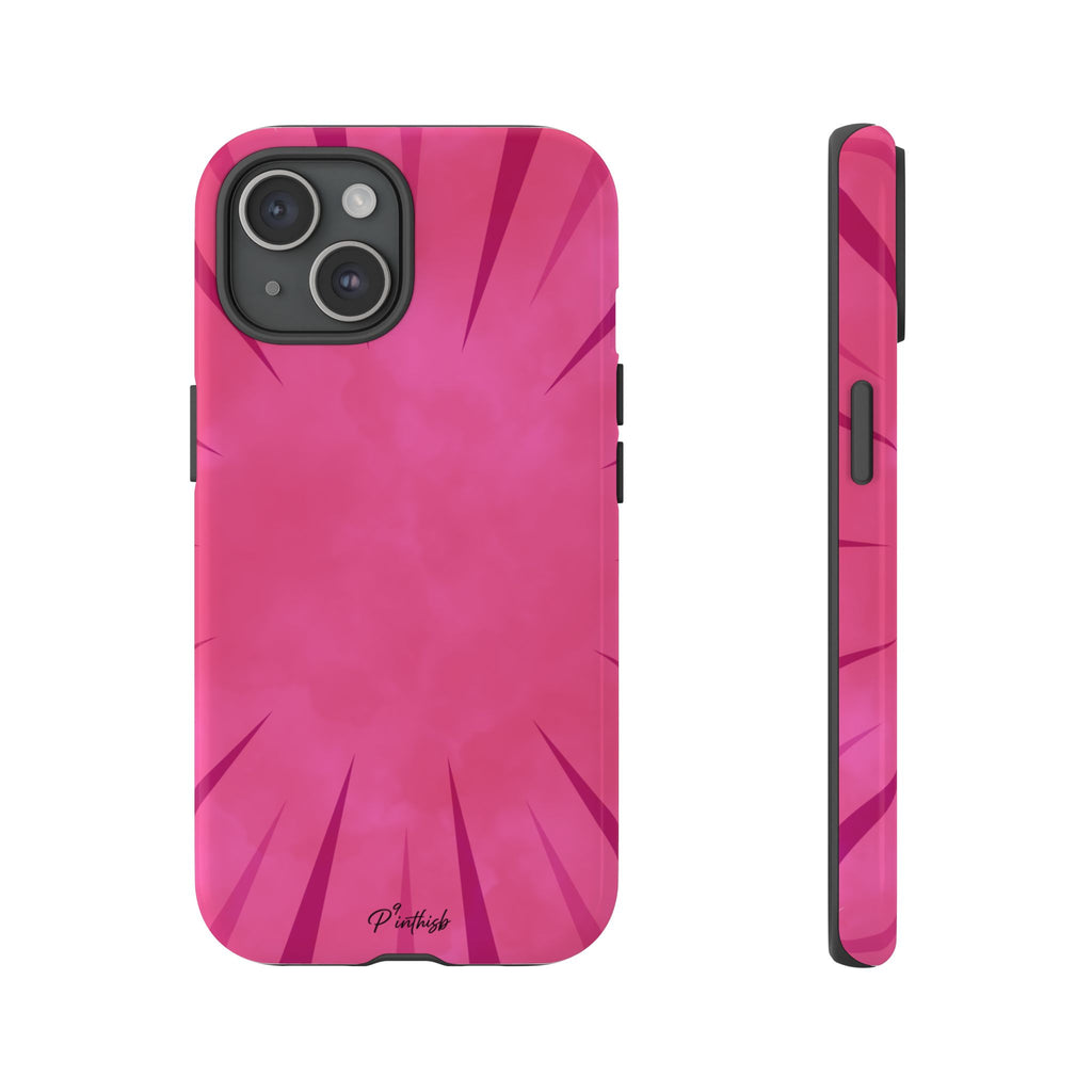 Pink Burst Tough Phone Case