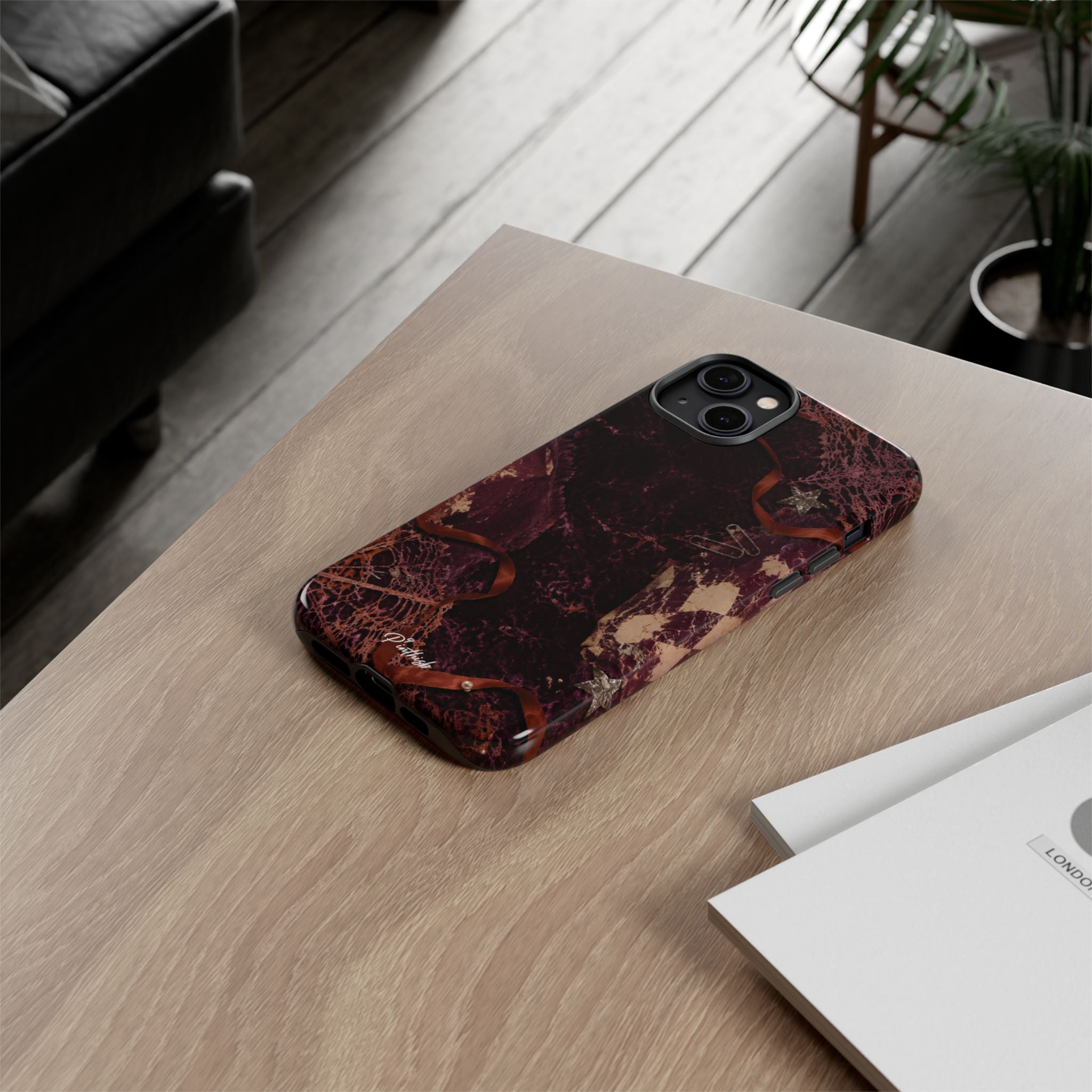 Dark Maroon Vintage Tough Case