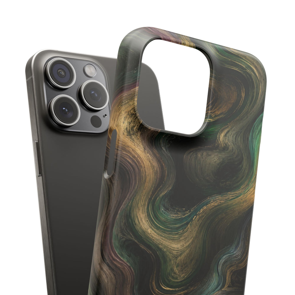 Marbled Forest Snap Phone Case