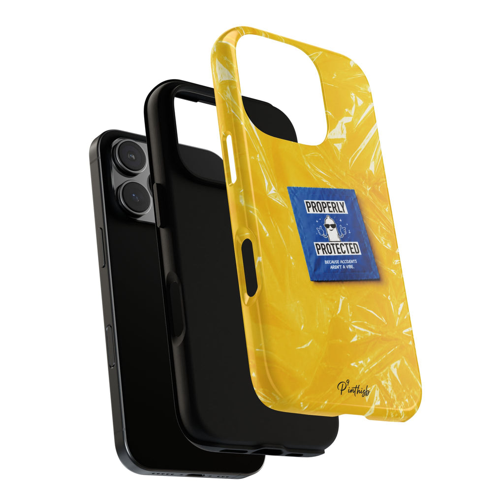 "Properly Protected" Graphic Phone Case