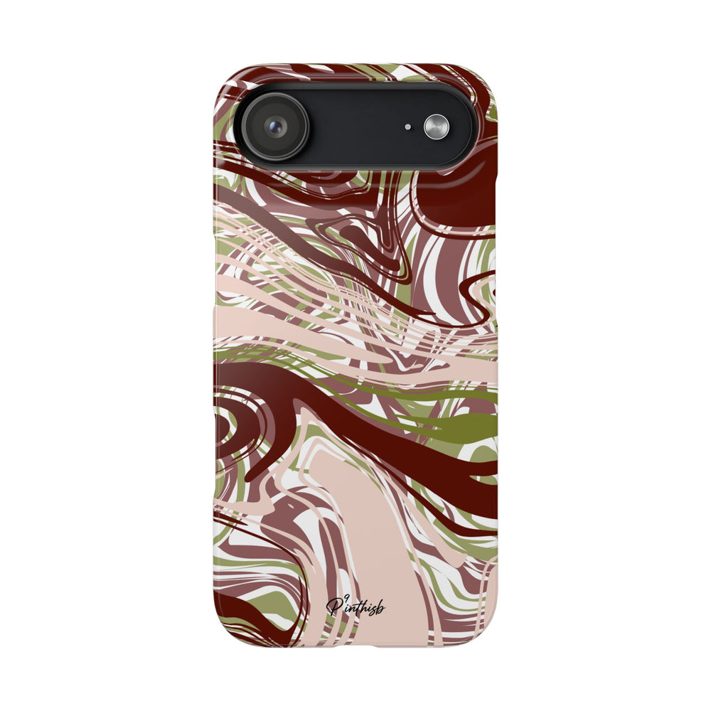 Abstract Marbled Snap Phone Case