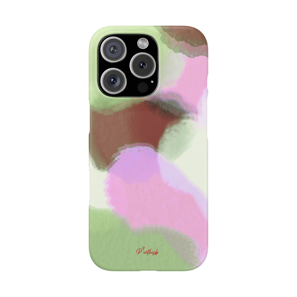 Abstract Pastel Camouflage Snap Phone Case
