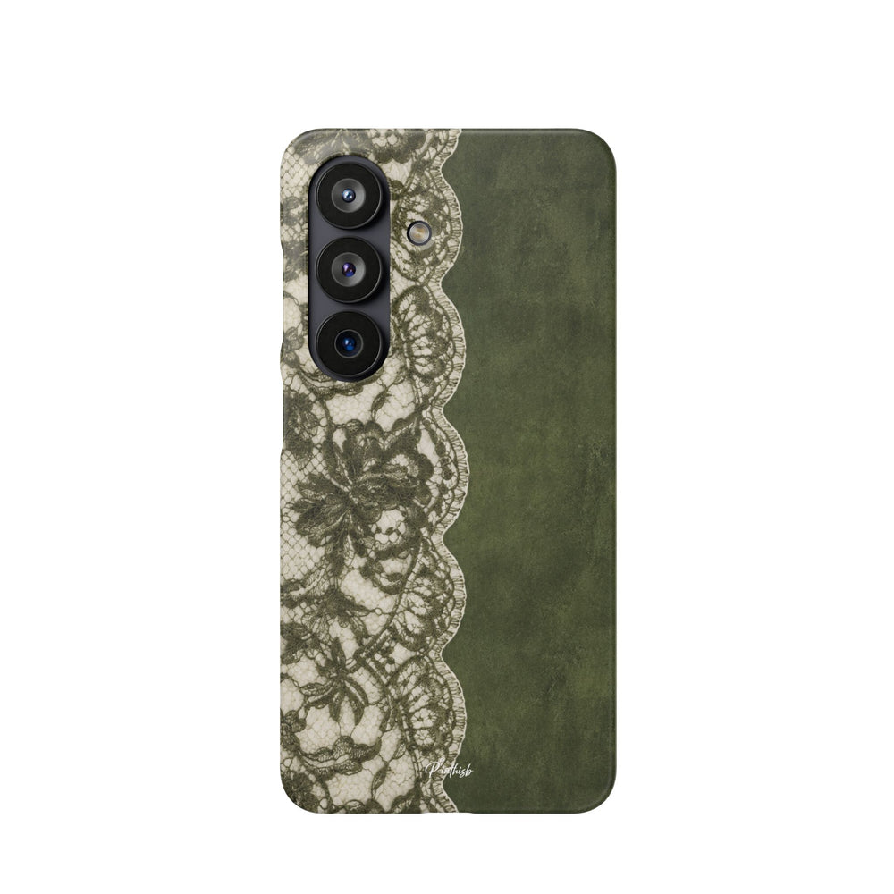Olive Lace Snap Case