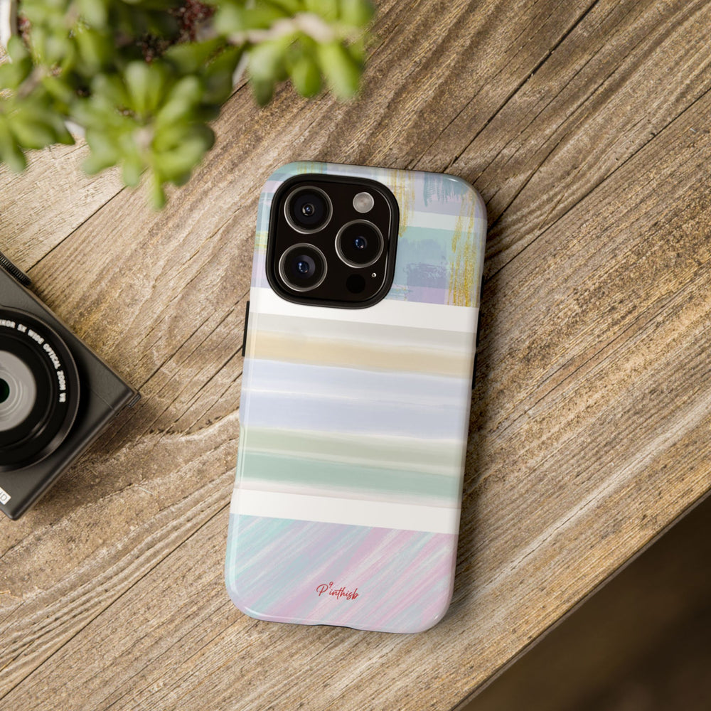 Pastel Stripe Tough Phone Case
