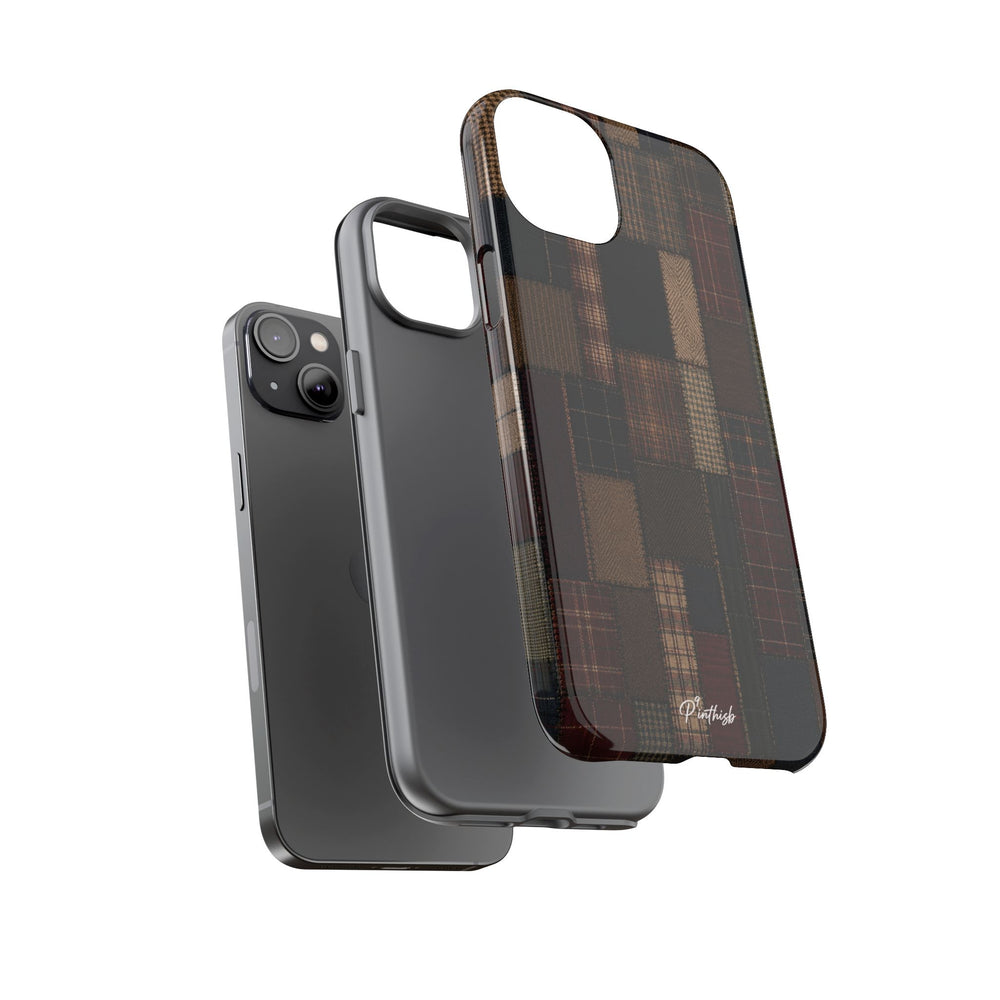 Plaid Patchwork Tough Phone Case