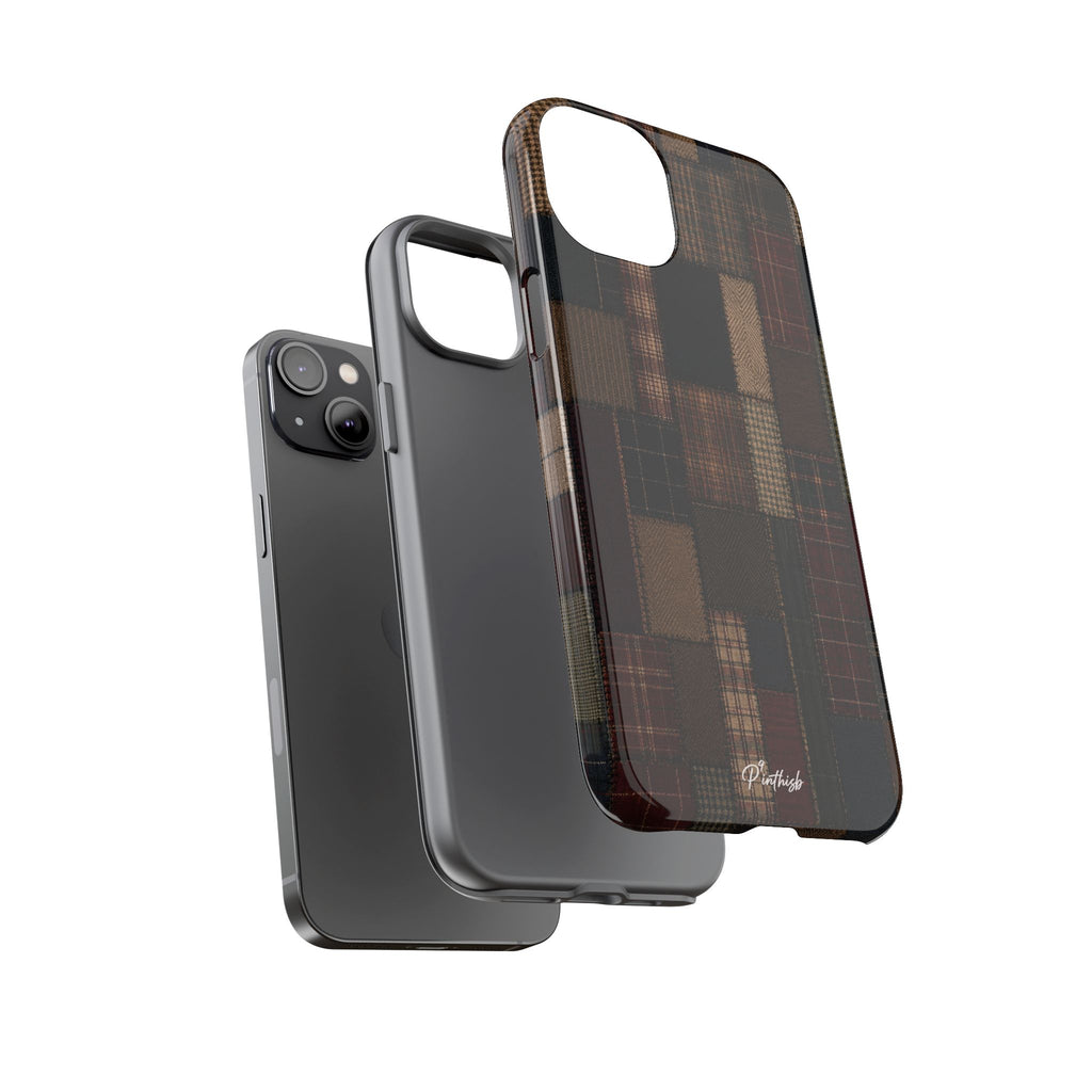 Plaid Patchwork Tough Phone Case