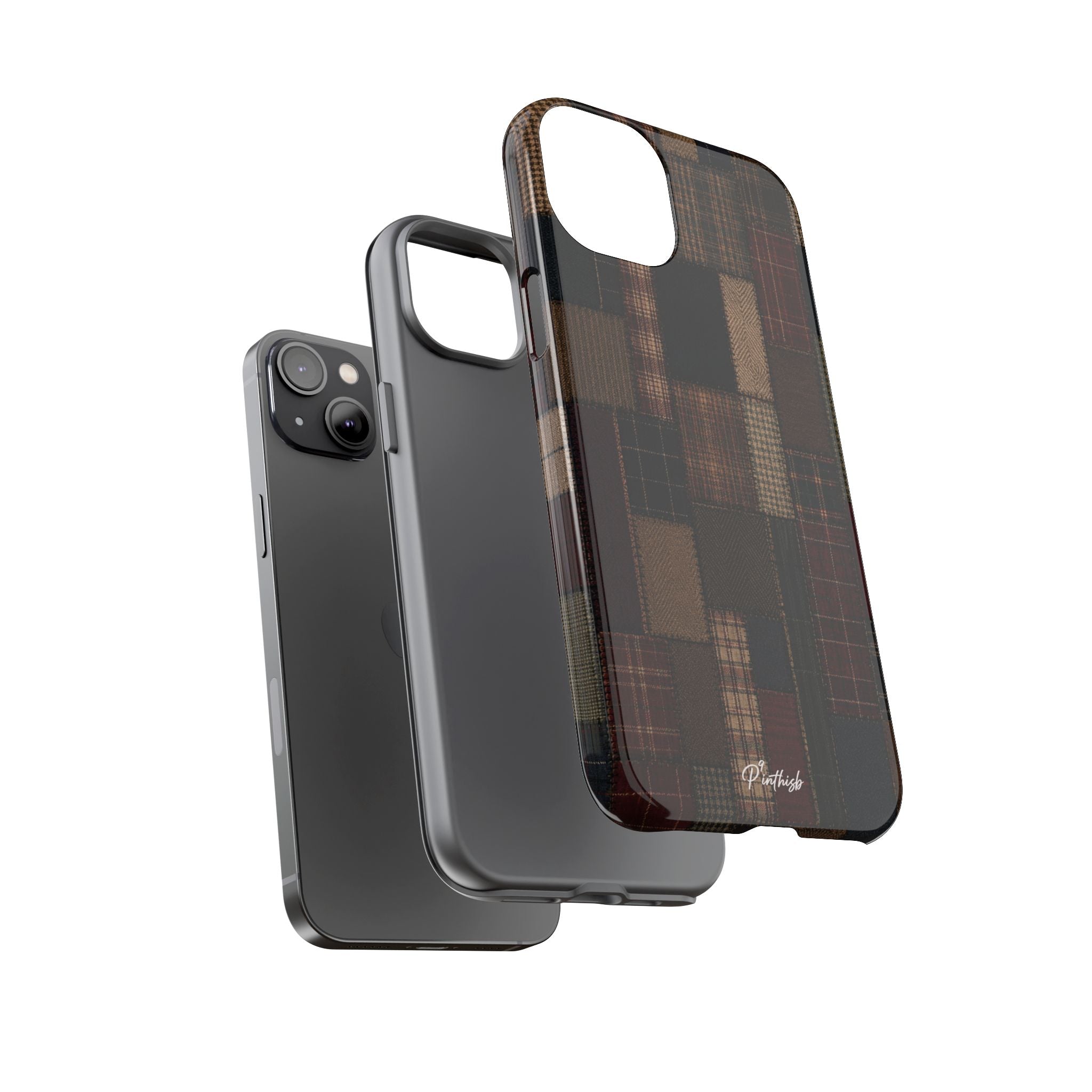Plaid Patchwork Tough Phone Case