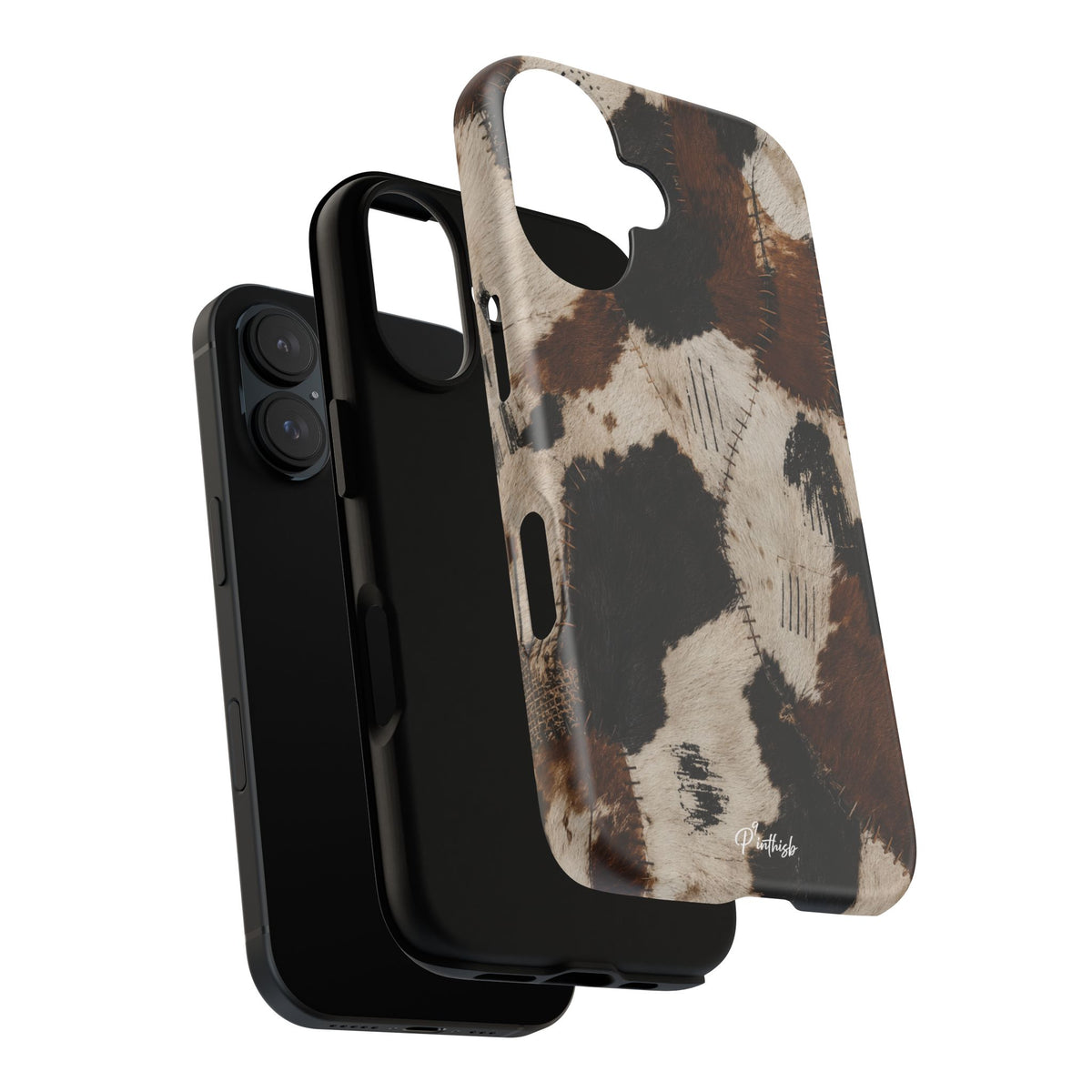 Brown & Black Animal Print Tough Case
