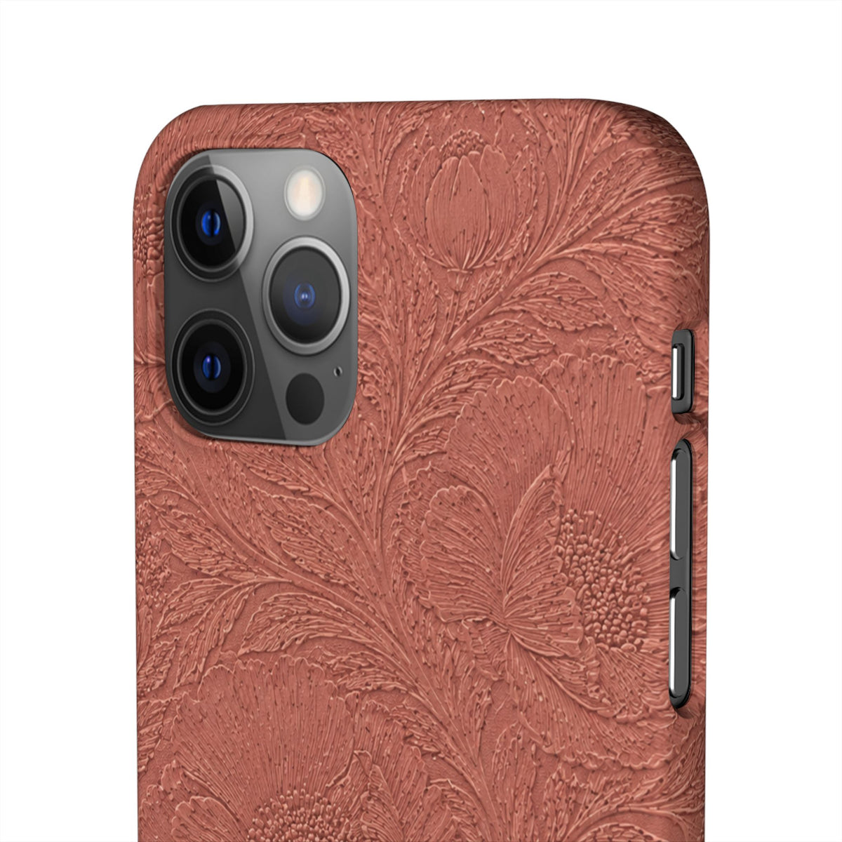 Embossed Floral Snap Case