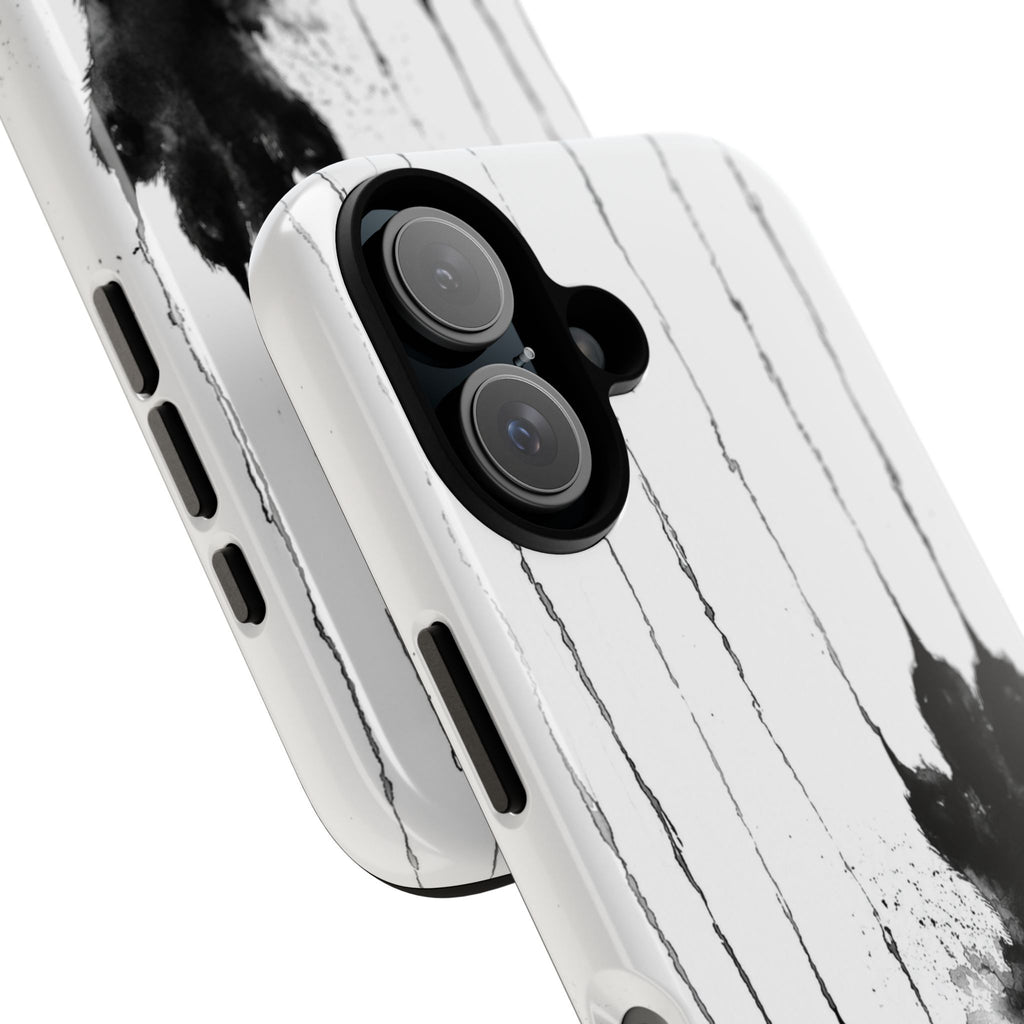 Black Ink Paw Print Tough Case