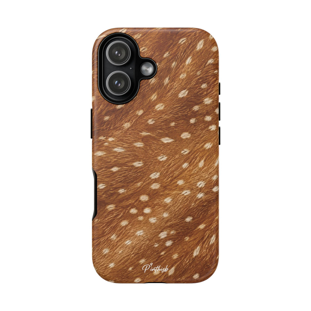 Caramel Deer Pattern Tough Case