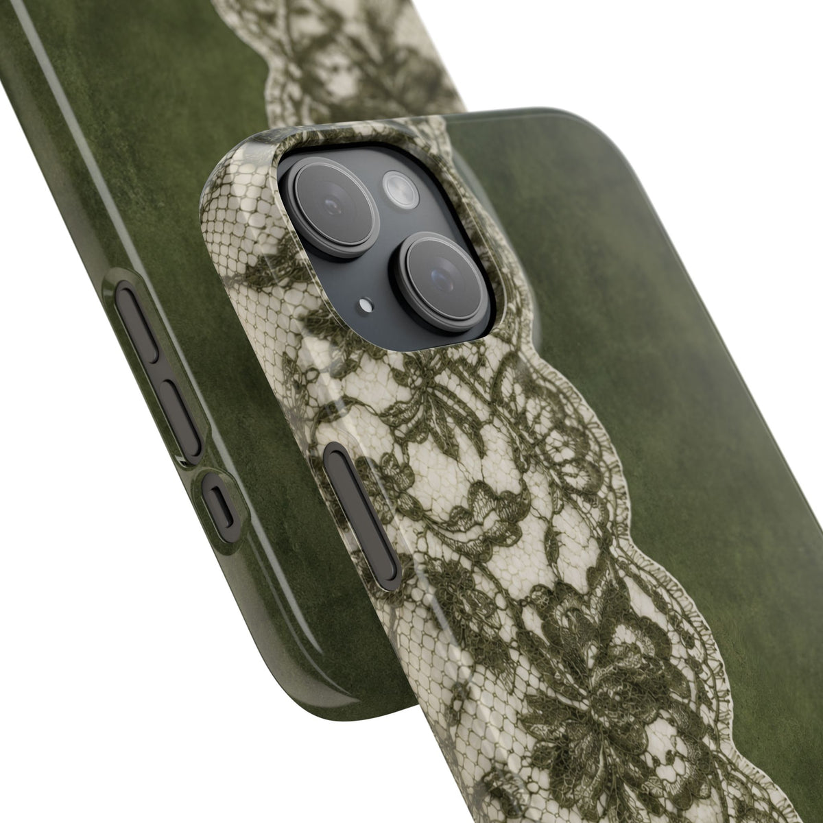 Olive Lace Snap Case