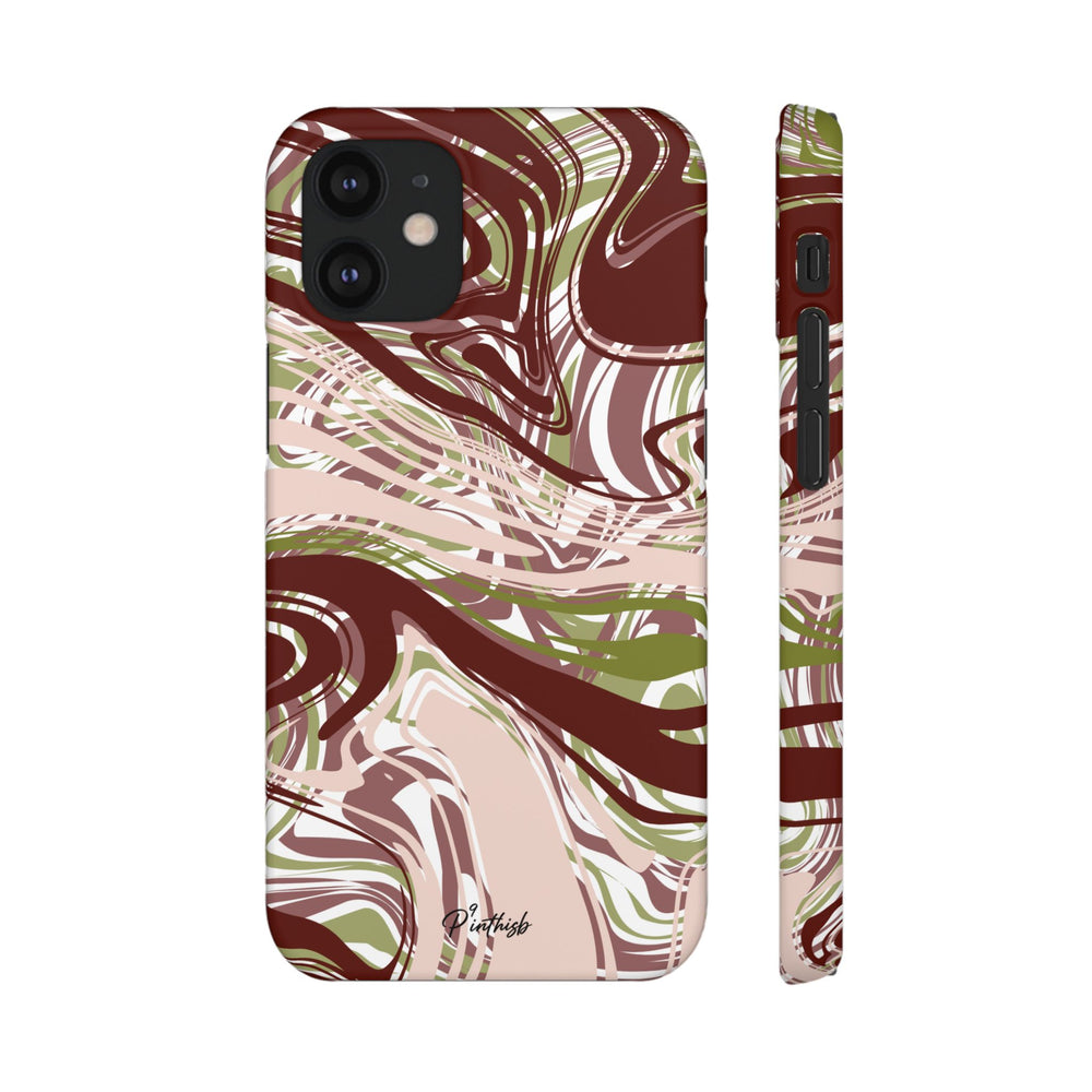 Abstract Marbled Snap Phone Case