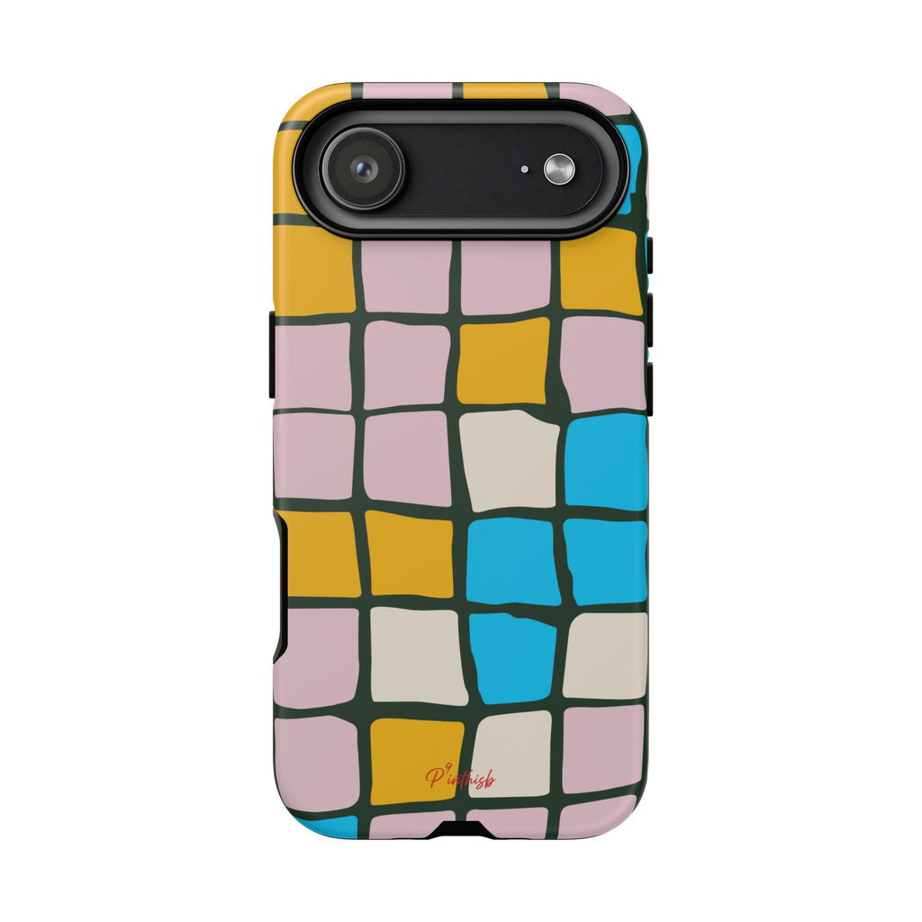 Color Grid Tough Phone Case