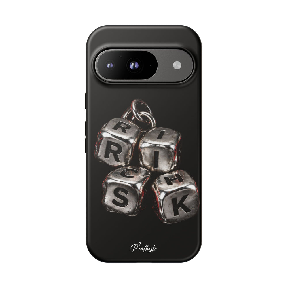 Metallic Dice 'RISK' Phone Case