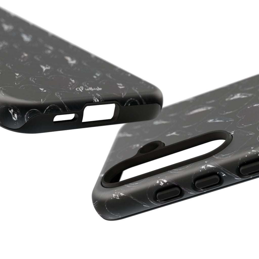 Black Pop Hearts Tough Case