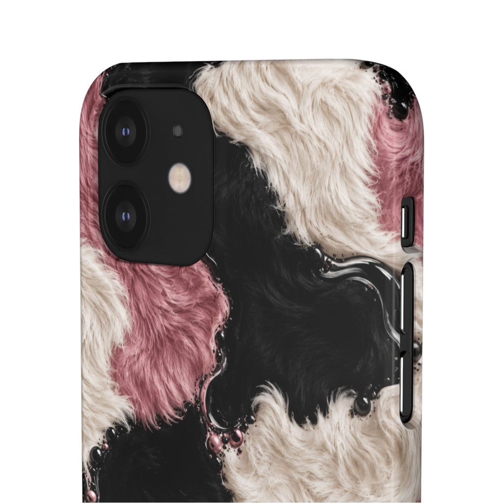 Cow Print Swirl Snap Case