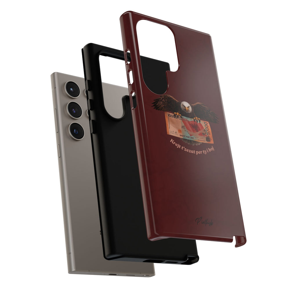 "Krejt t'zezat për ty i boj" Albanian Tough Phone Case