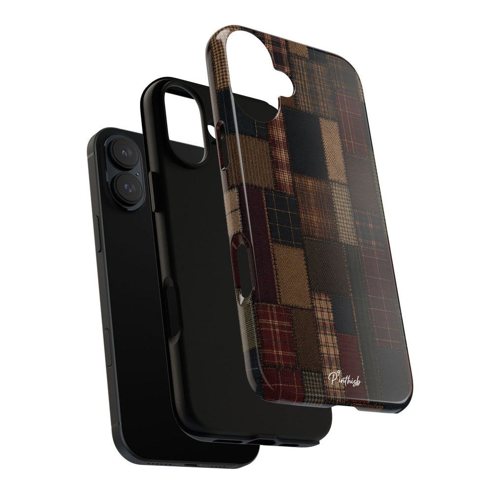 Plaid Patchwork Tough Phone Case