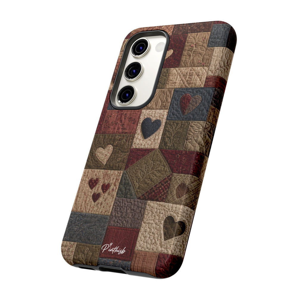 Patchwork Hearts Phone Case