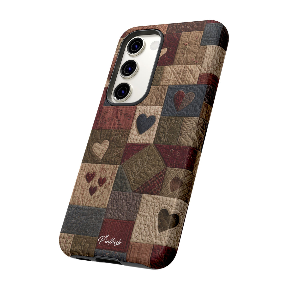 Patchwork Hearts Phone Case