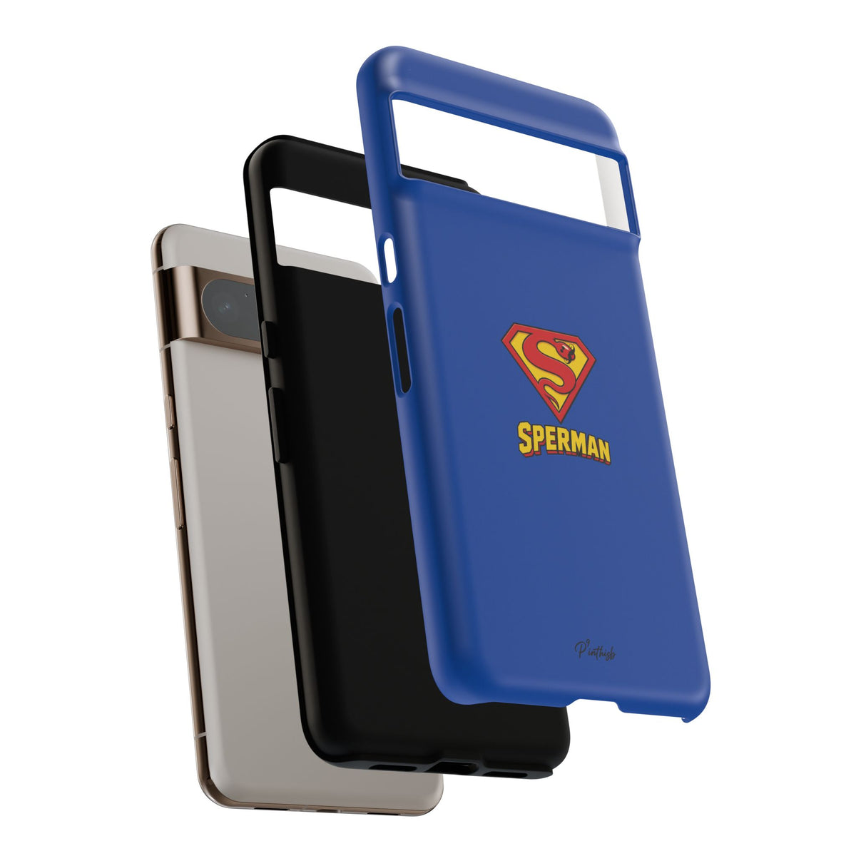 "SPERMAN" Parody Logo Tough Phone Case