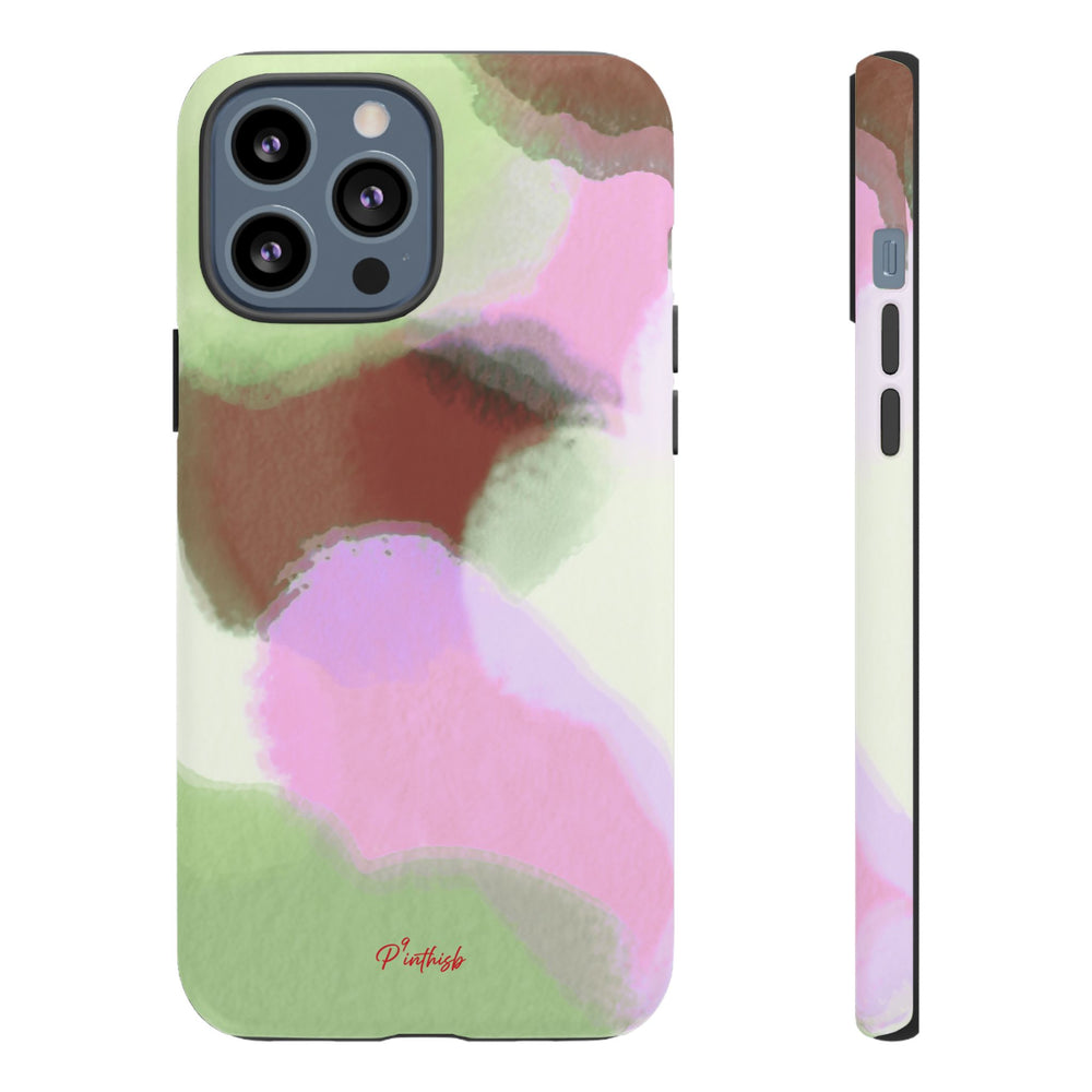 Abstract Pastel Camouflage Tough Phone Case